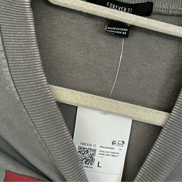 Forever 21 Athens Athletic Cropped Sweatshirt – Size L NWT - Picture 3 of 4